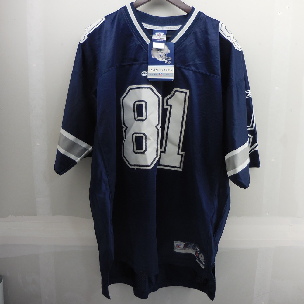 Reebok NFL Dallas Cowboys Terrell Owens 81 Jersey Navy Blue Mens XL NWT L +2
